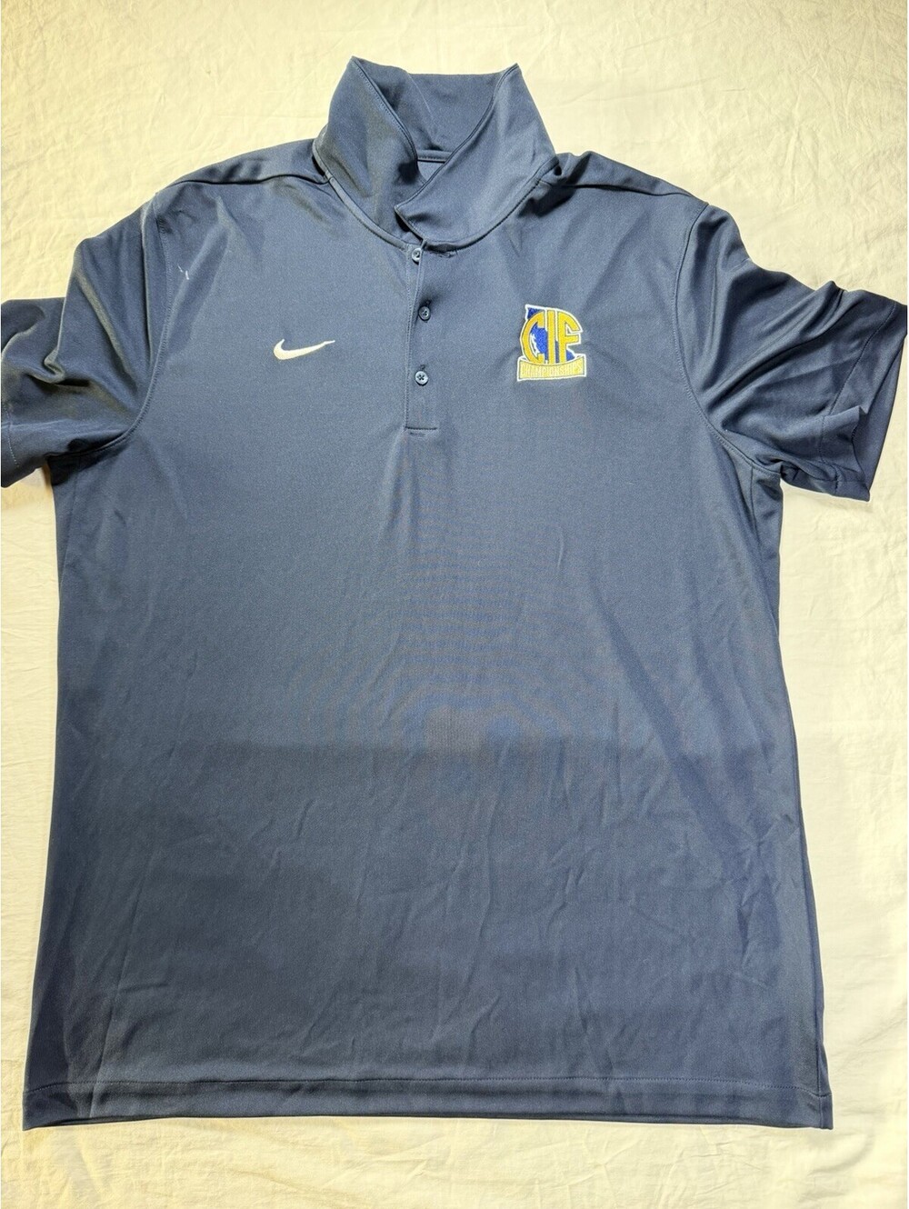 Nike Dri-FIT short-sleeve polo shirt Navy Blue Size XL